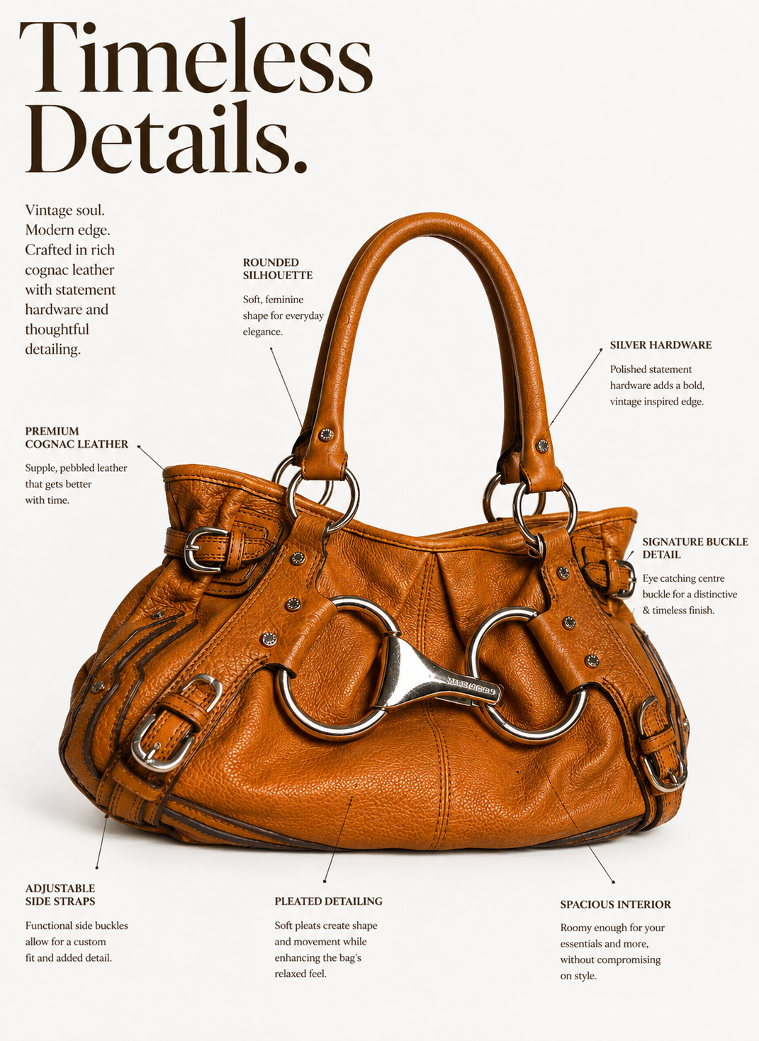 BROWN BUCKLE BAG - SOLD