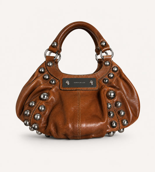 BROWN STUD BAG